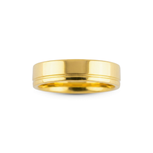 Aliança Banhada Ouro 24k Beloved 6mm