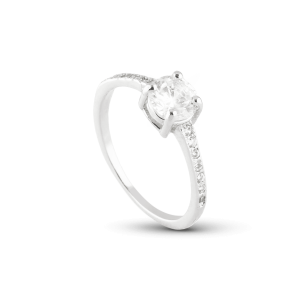 Solitário Banhado Prata 925 Creta 2mm