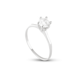 Solitário Banhado Prata 925 Florina 2mm
