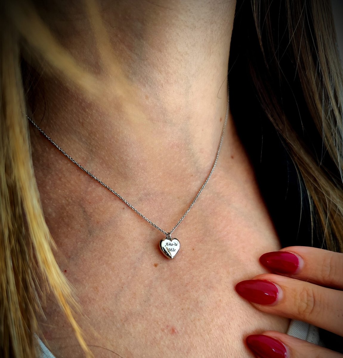 Colar Coração ‘Amo-te Mãe’ - Image 3