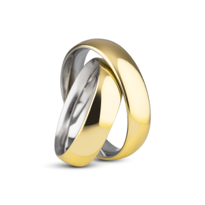 Par de Alianças de Moeda 18k Tradoni 5mm