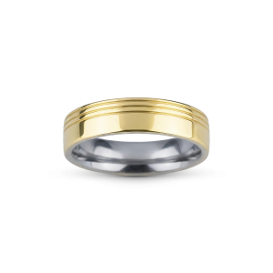 Aliança de Moeda 18k Rischi 5mm