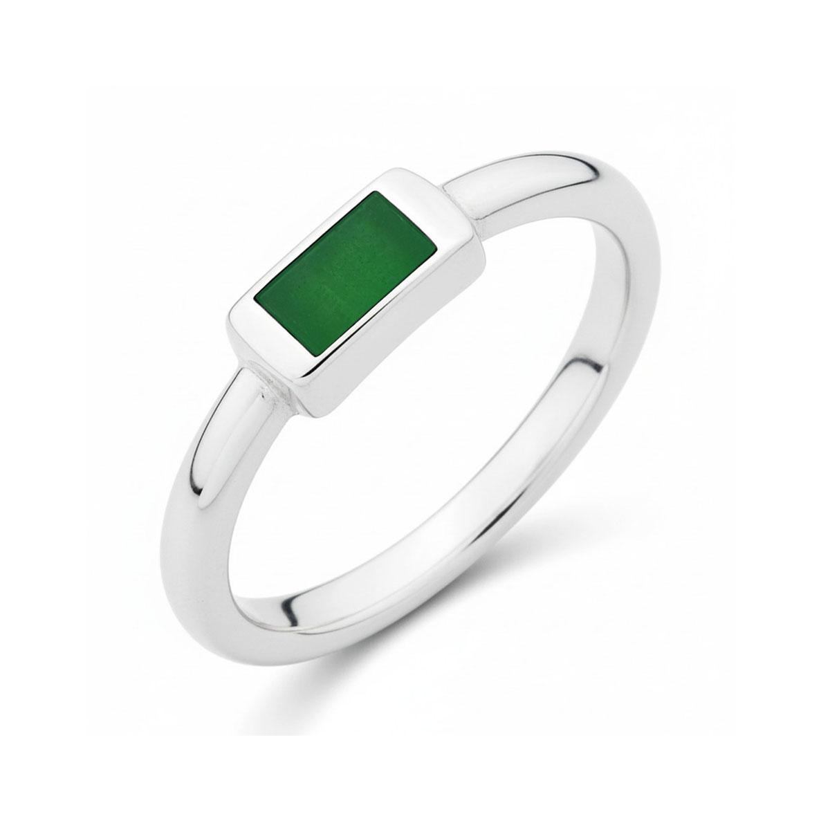 Anel Pedra Jade Fio Redondo - Image 2