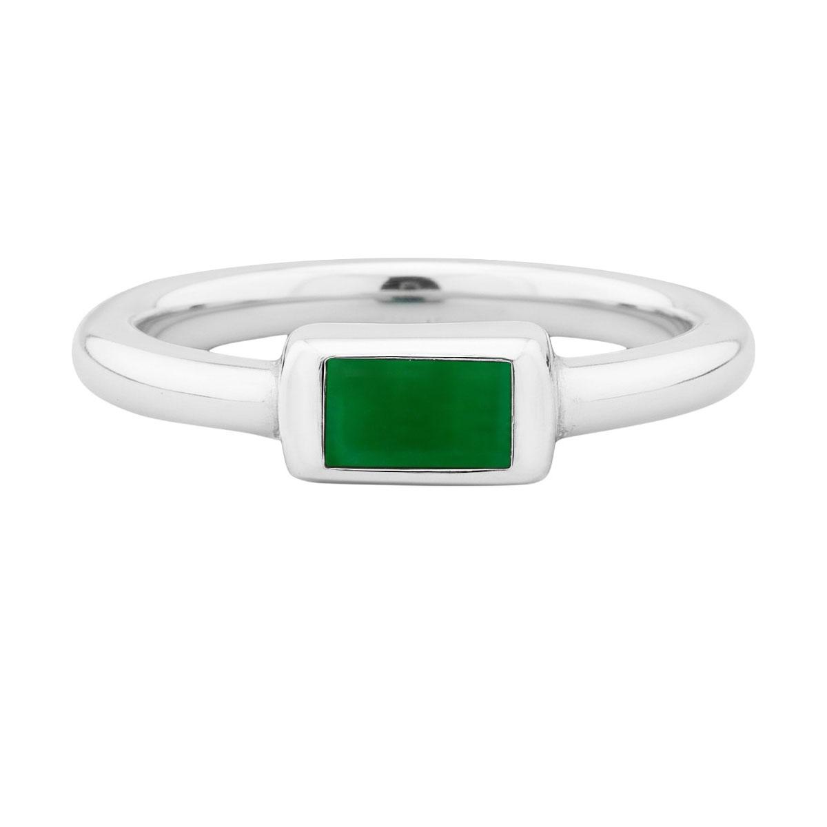 Anel Pedra Jade Fio Redondo - Image 4