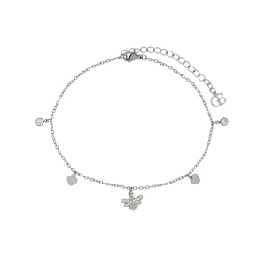 Pulseira de pé aço abelha
