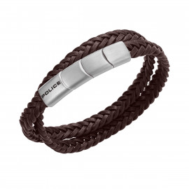 Pulseira Police Braid Castanha