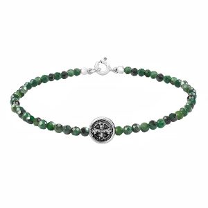 Pulseira Esmeralda Facetada São Bento