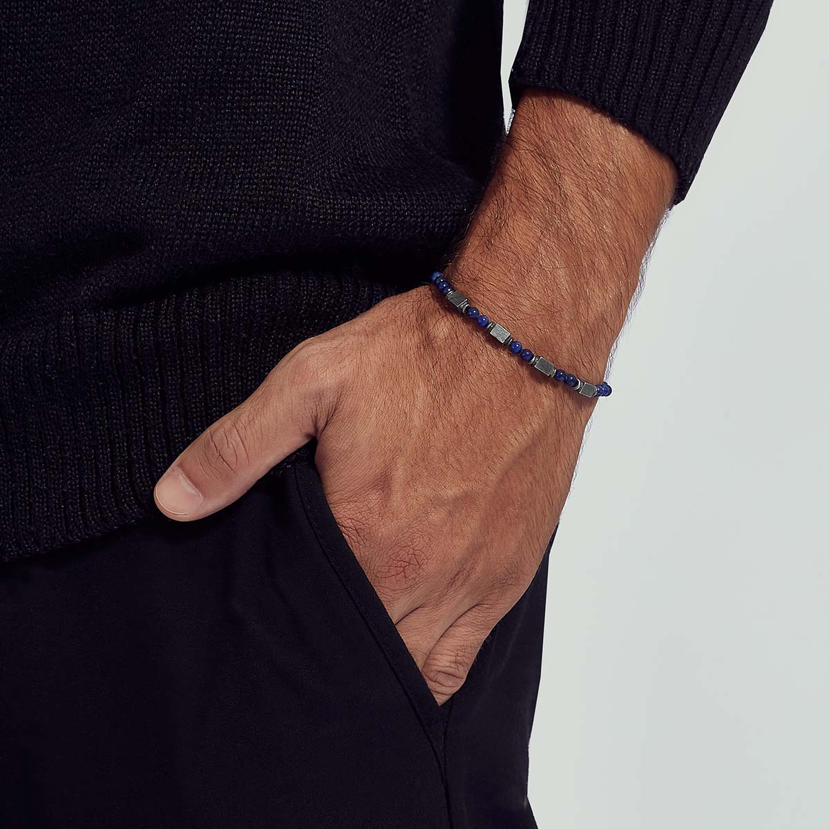 Pulseira Lápis Lazuli Tubos - Image 3