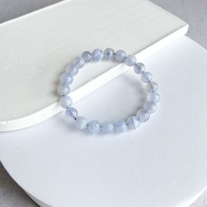 Pulseira Ágata Azul Rendada
