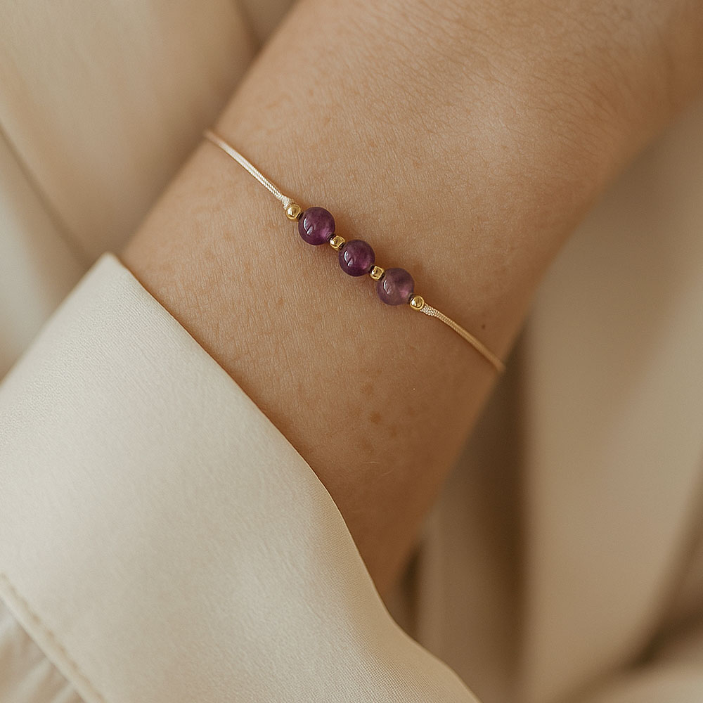 Pulseira I am a Goddess – Ametista – Coleção I Am