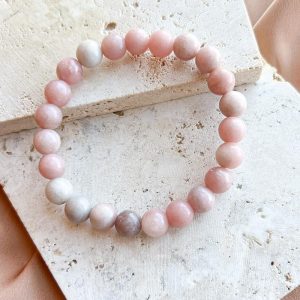 Pulseira de Opala Rosa