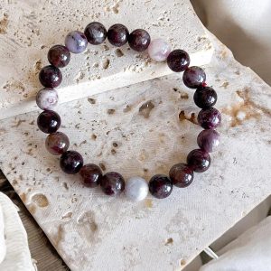 Pulseira de Turmalina Rosa