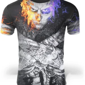 T-shirt do crânio Tatuagem
